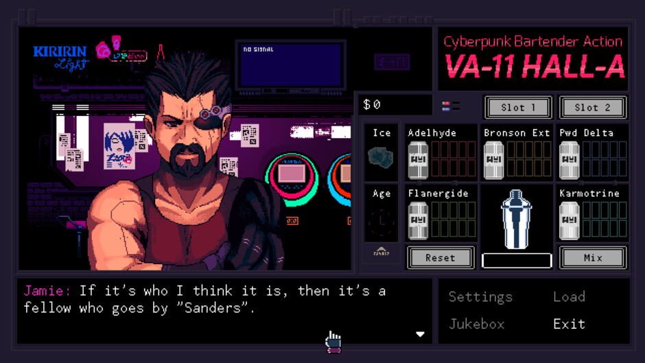 VA-11 Hall-A: Cyberpunk Bartender Action screenshot