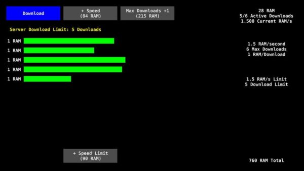 RAM Downloader screenshot