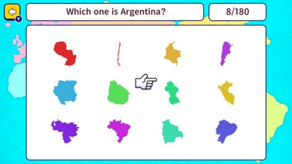 Geo Brain Boost! World Map Silhouette Quiz screenshot
