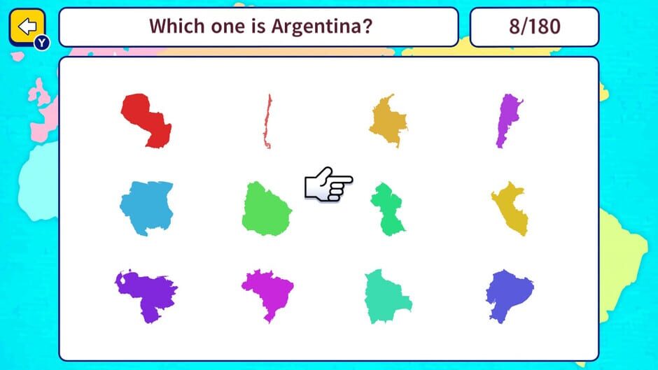 Geo Brain Boost! World Map Silhouette Quiz screenshot
