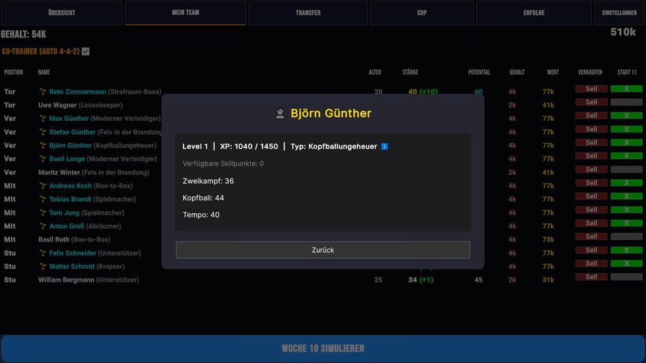 Tactilite screenshot