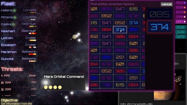 Intelligence screenshot