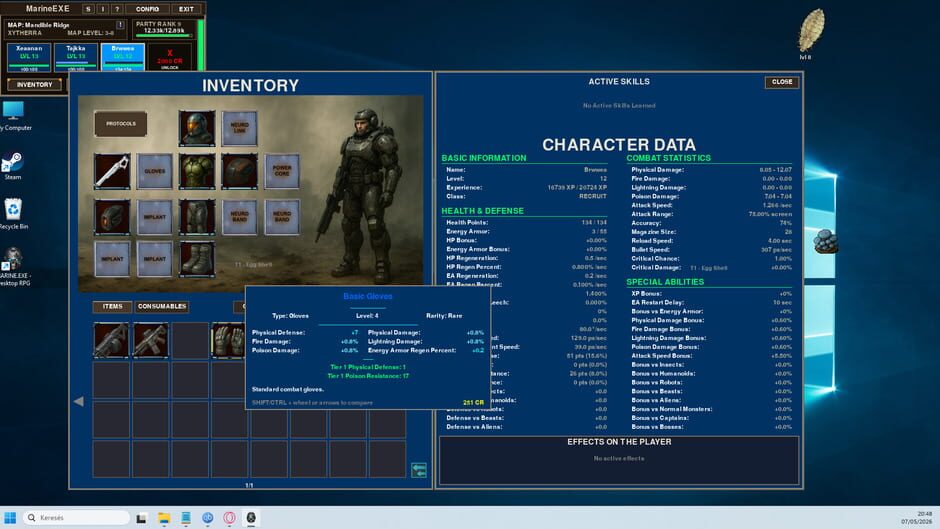 Marine.exe: Desktop RPG screenshot