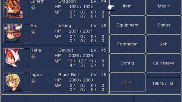 Final Fantasy III screenshot