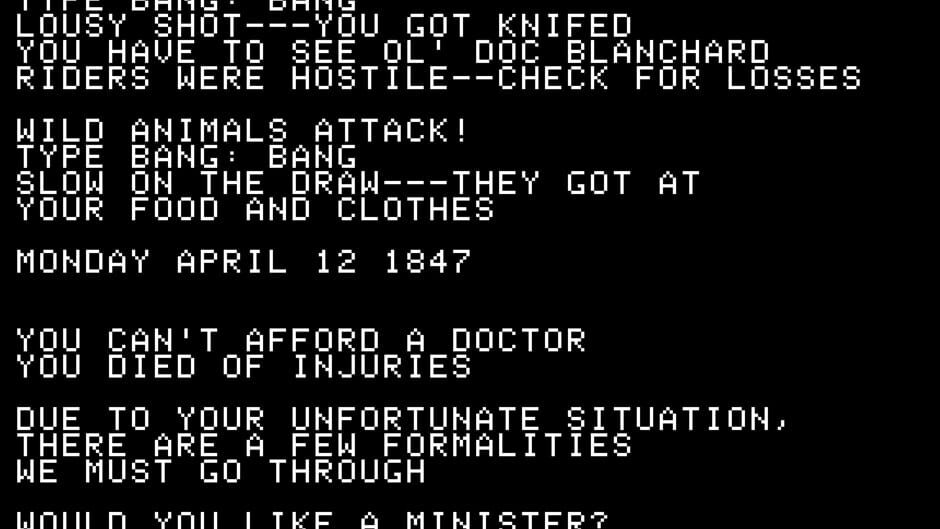 The Oregon Trail screenshot